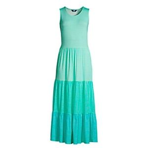 LandsEnd Women's Sleeveless Tiered Maxi Dress